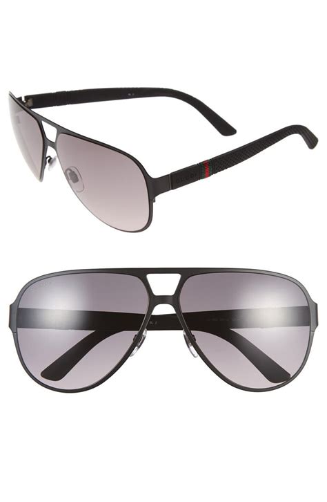 gucci 62mm sunglasses silver|Gucci unisex aviator sunglasses.